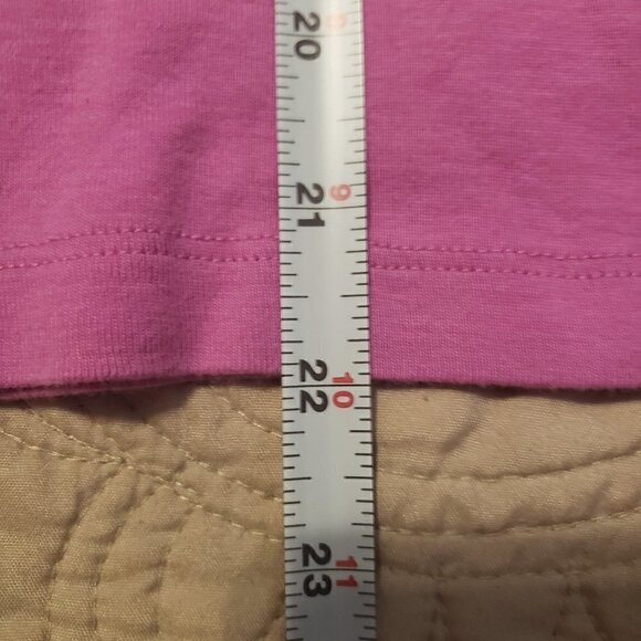 2 A Tee Fuschia Long Sleeve T-Shirt. Size LG. - Picture 4 of 5